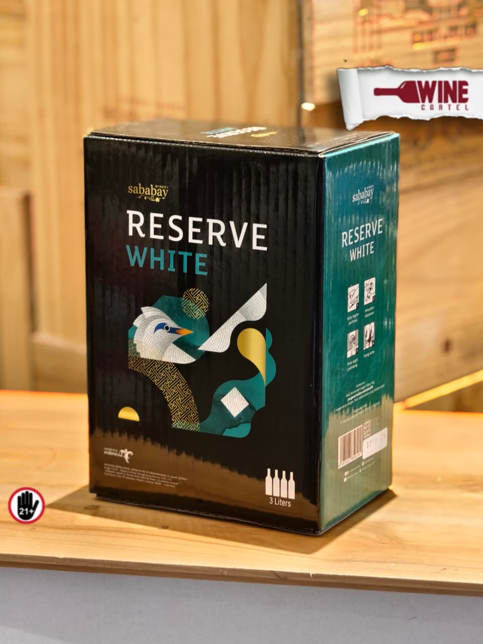 WHITE WINE CASK Sababay Reserve White 3 Liter - 3000mL BALI INDONESIA