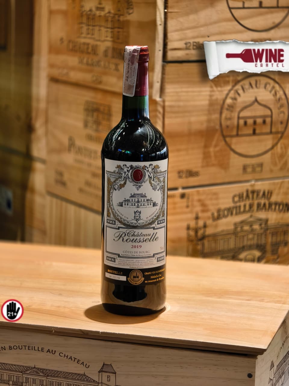 RED WINE Chateau Rousselle Cotes De Bourg Bordeaux Tradition FRANCE 750mL