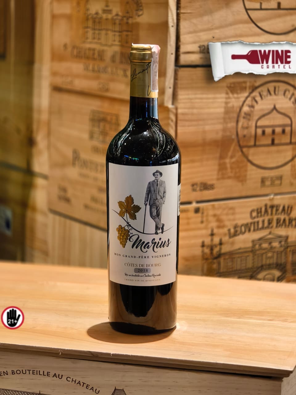 RED WINE CHATEAU ROUSSELLE MARIUS Cotes De Bourg FRANCE 750mL