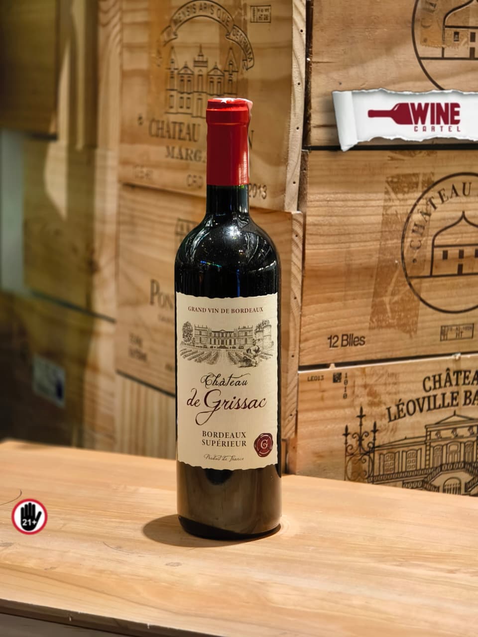 RED WINE Chateau De Grissac Bordeaux Superieur FRANCE 750mL