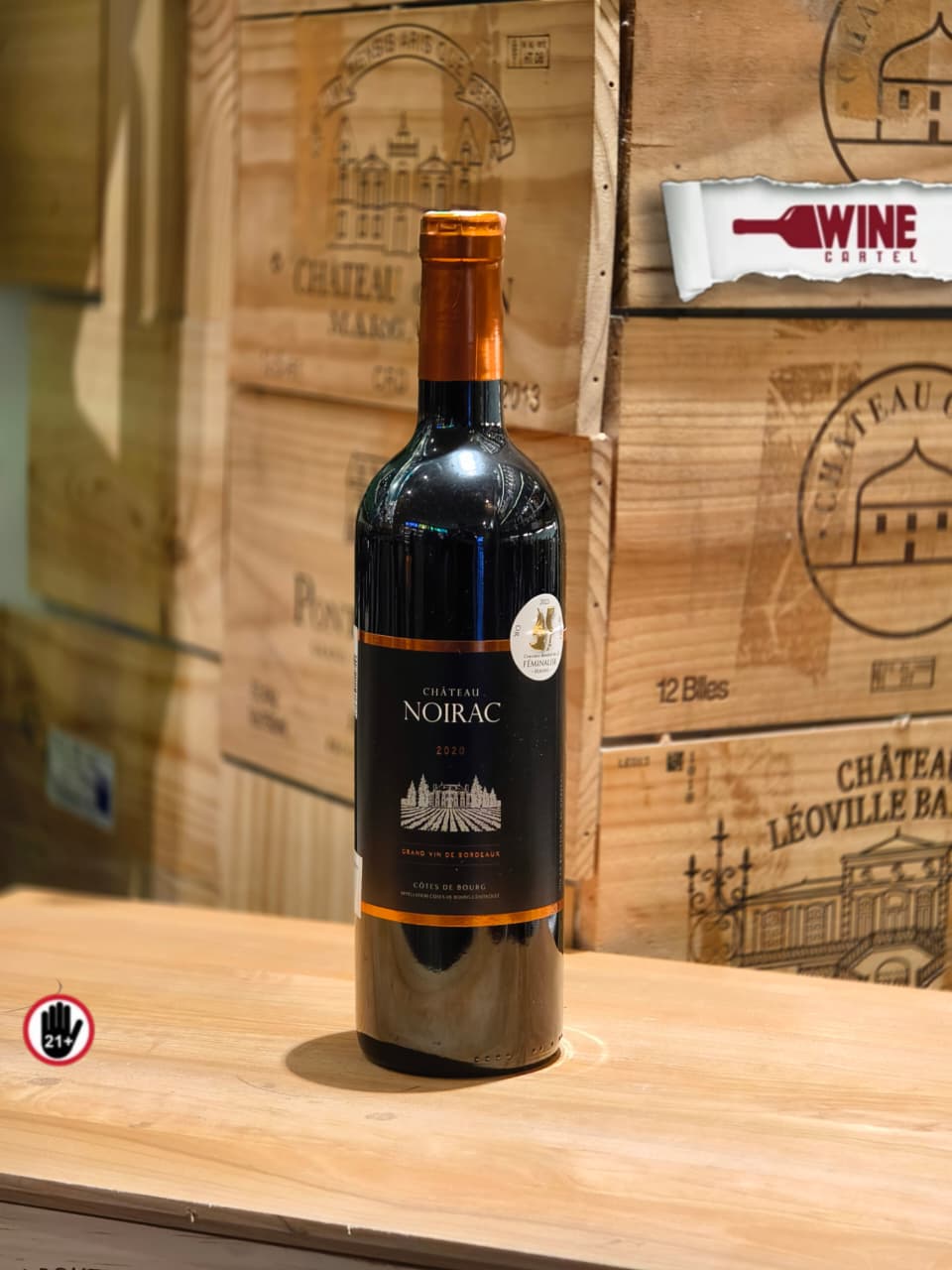 RED WINE Chateau Noirac Cotes De Bourg Bordeaux FRANCE 750mL