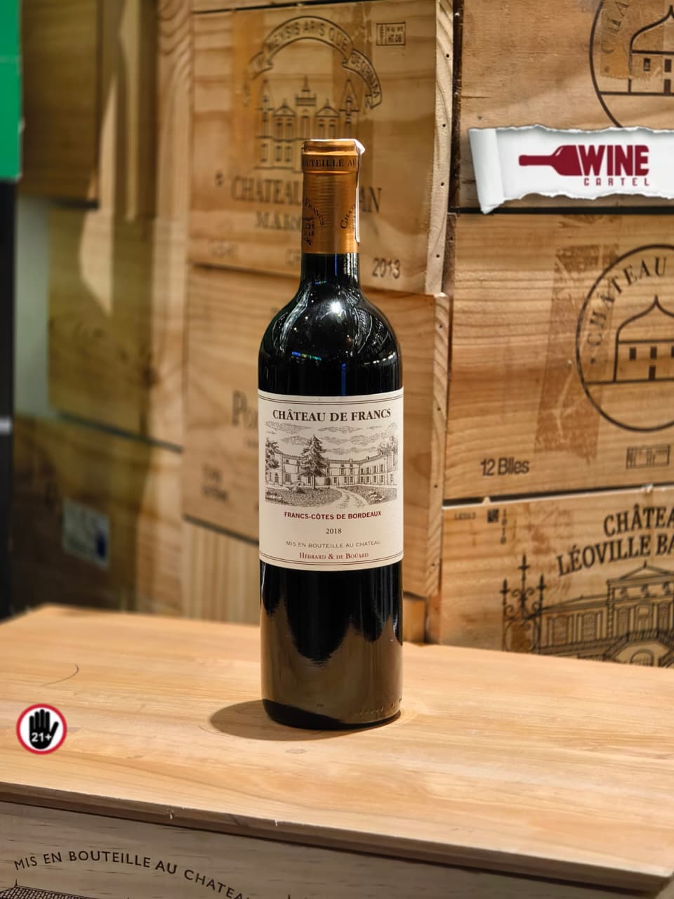 RED WINE Chateau De Francs Cotes De Bordeaux FRANCE 750mL