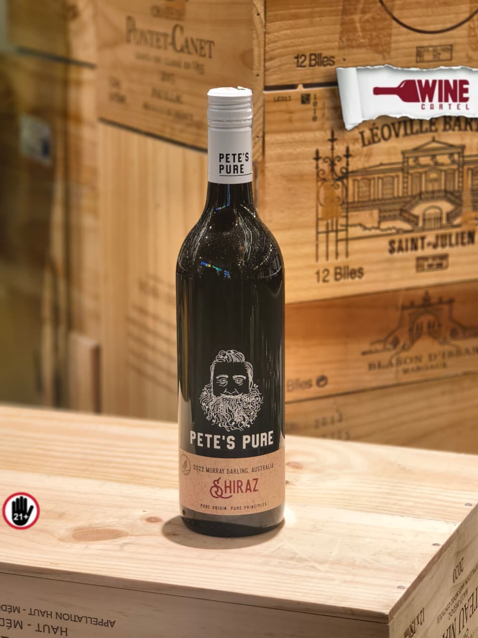 RED WINE Pete's Pure Shiraz 750mL Australia