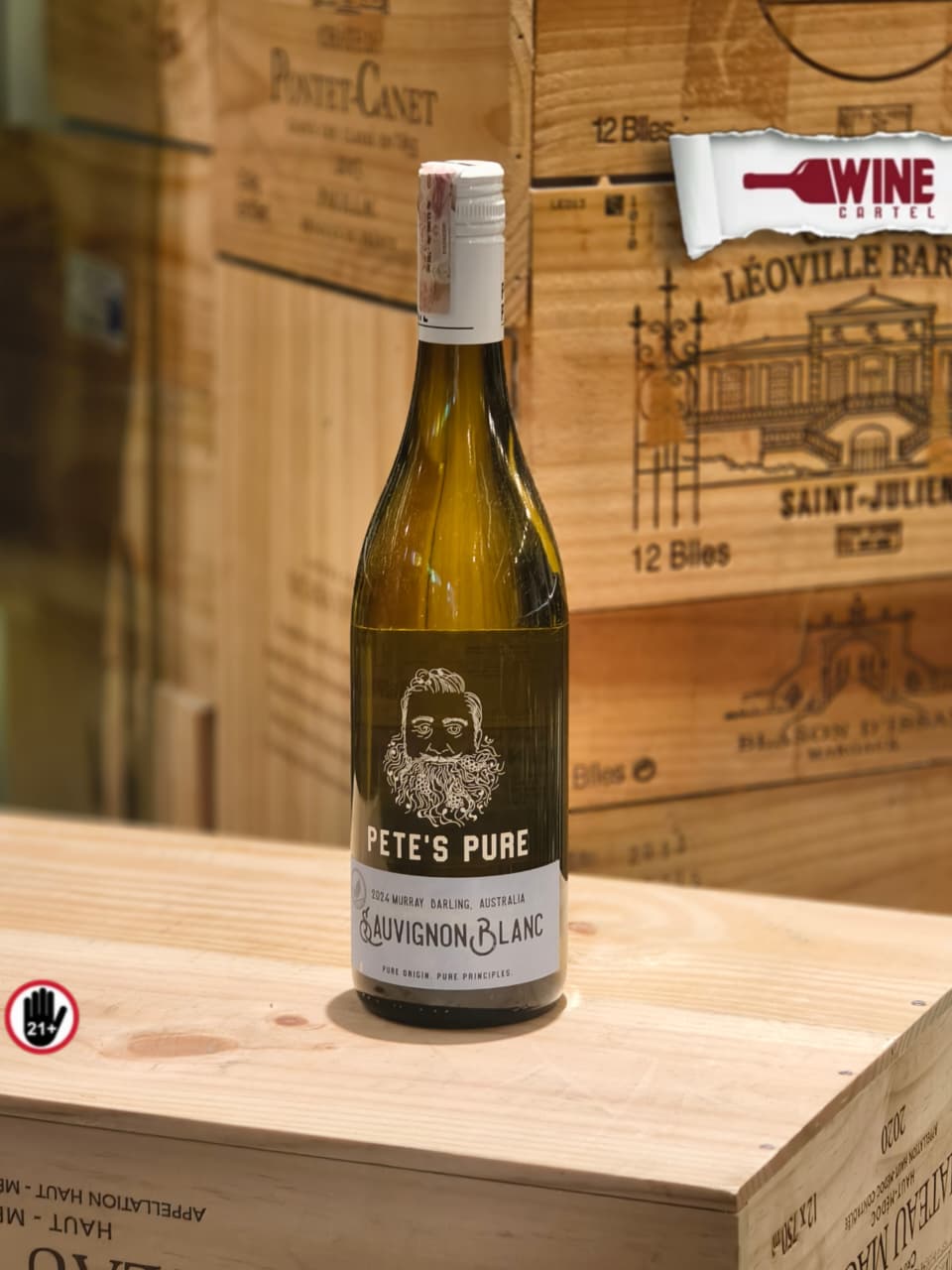 WHITE WINE Pete's Pure Sauvignon Blanc 750mL Australia