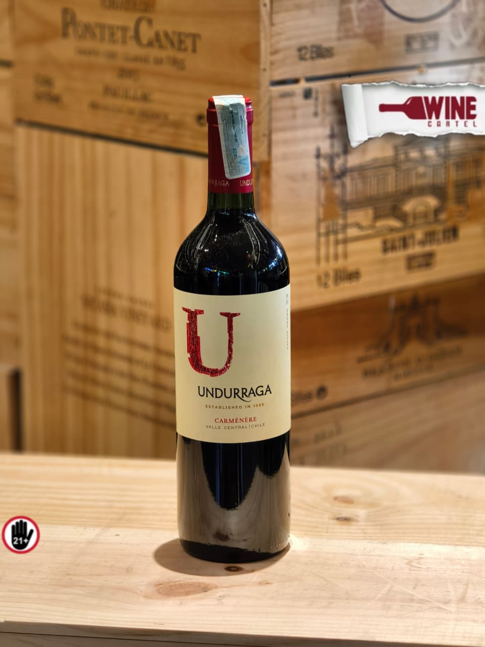 RED WINE Undurraga CARMENERE 750ml CHILE