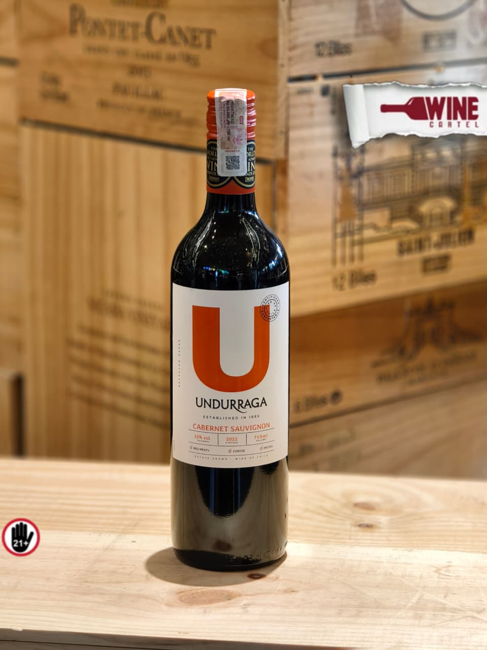 RED WINE Undurraga CABERNET SAUVIGNON 750ml CHILE