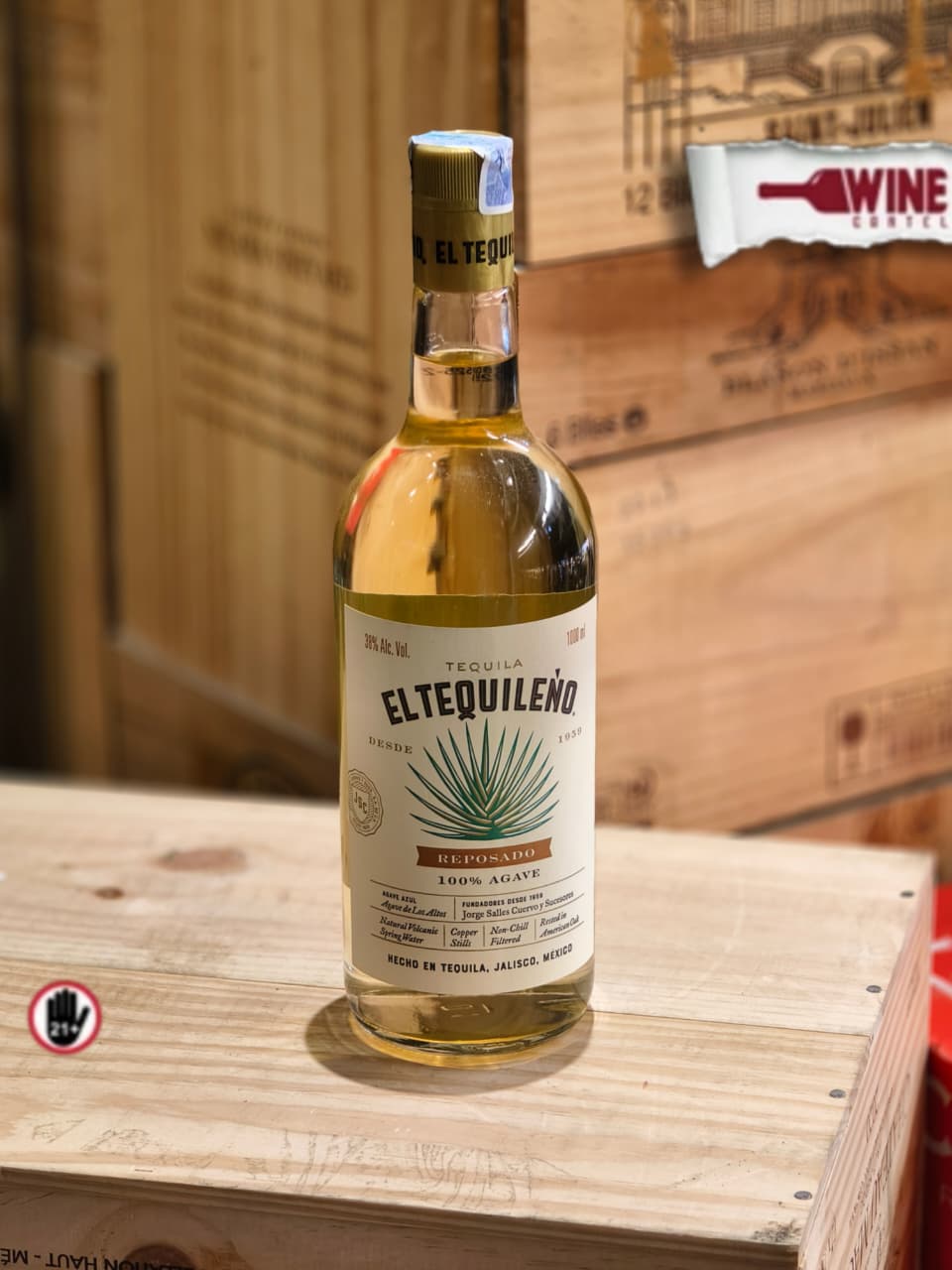 TEQUILA El Tequileno Reposado Agave 1000mL | 1 Litre MEXICO