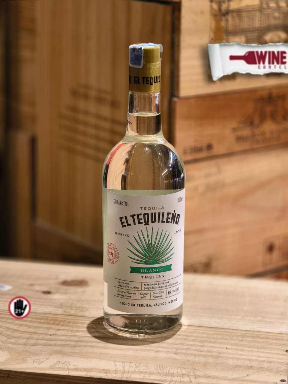 TEQUILA El Tequileno Blanco 1000mL | 1 Litre MEXICO