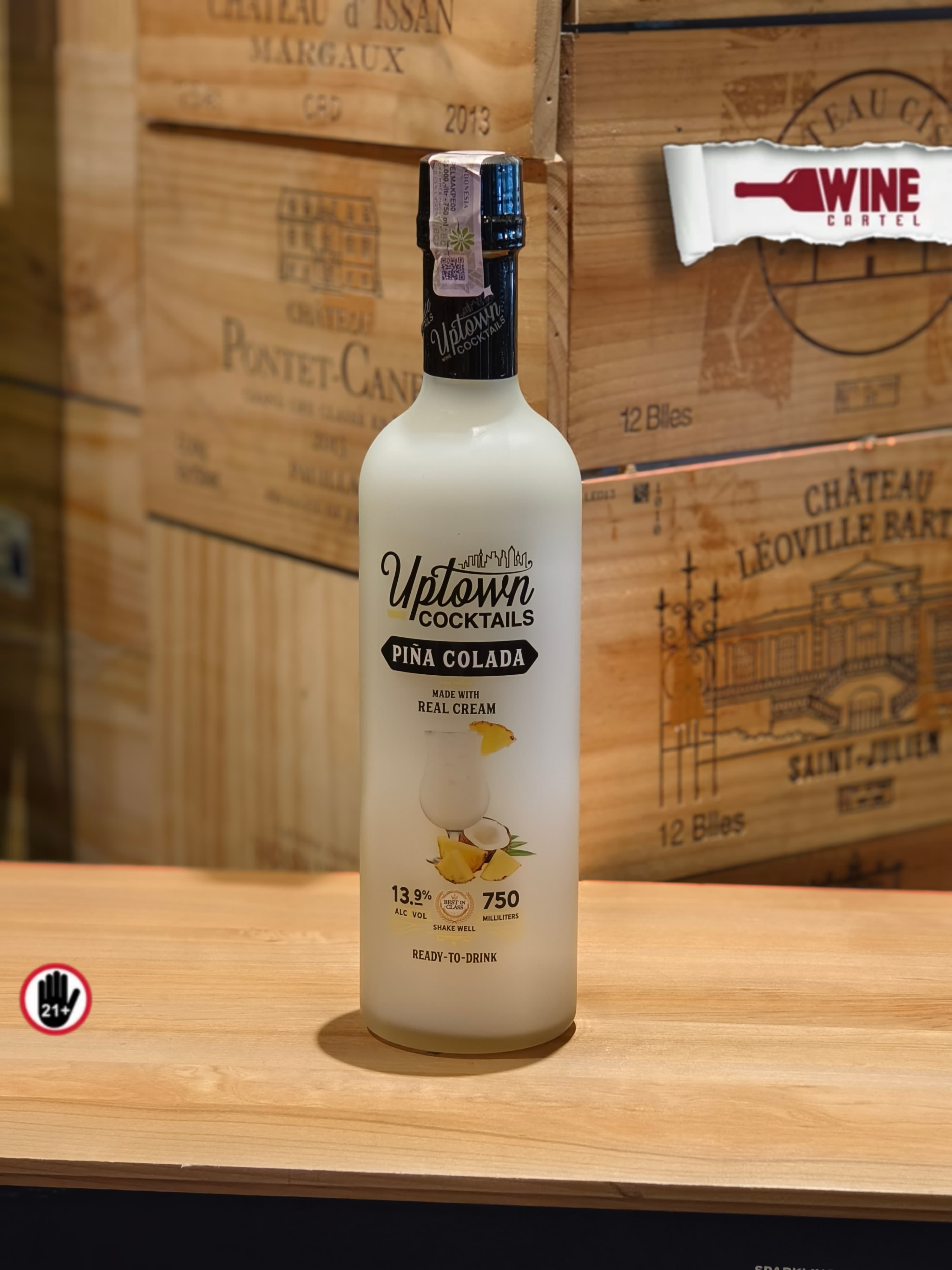 LIQUOR UPTOWN COCKTAILS PINA COLADA - MARGARITA - STRAWBERRY MARGARITA | 750mL