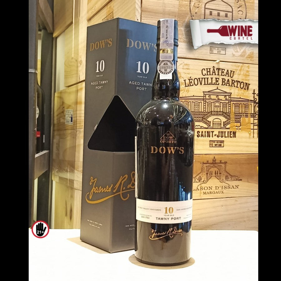 PORT WINE Sweet Wine Dows 10 Year Old Tawny Port 750mL PORTUGAL