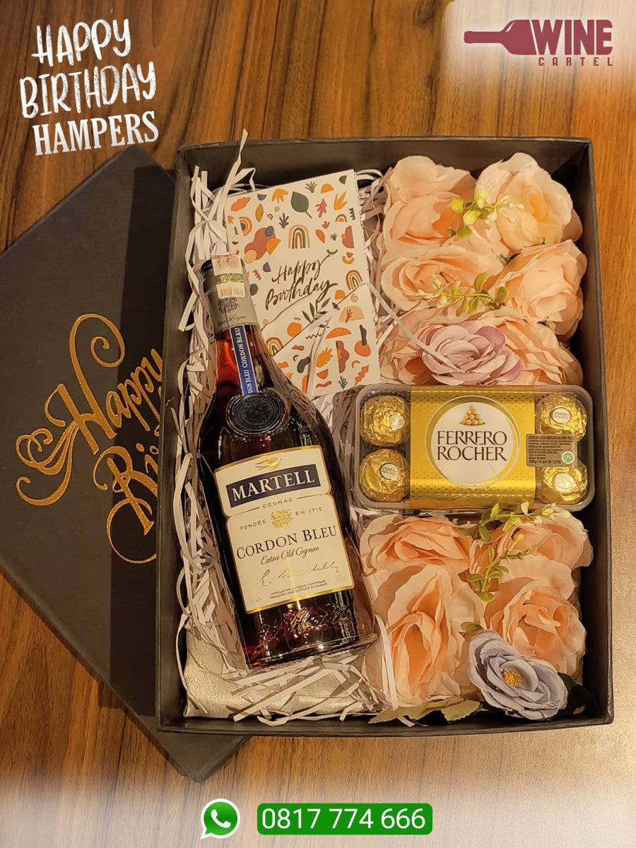 SPECIAL BIRTHDAY HAMPERS WHISKY COGNAC Martell Cordon Bleu 700ml FRANCE
