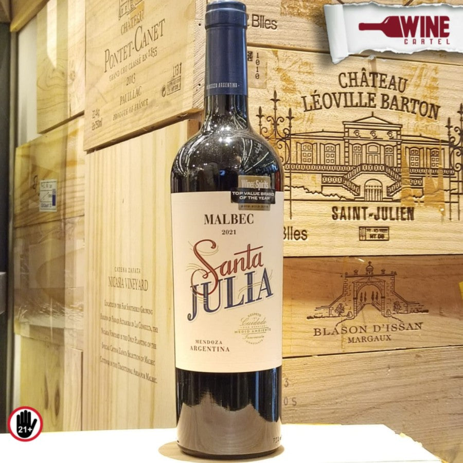 RED WINE Santa Julia Malbec Mendoza Wine ARGENTINA