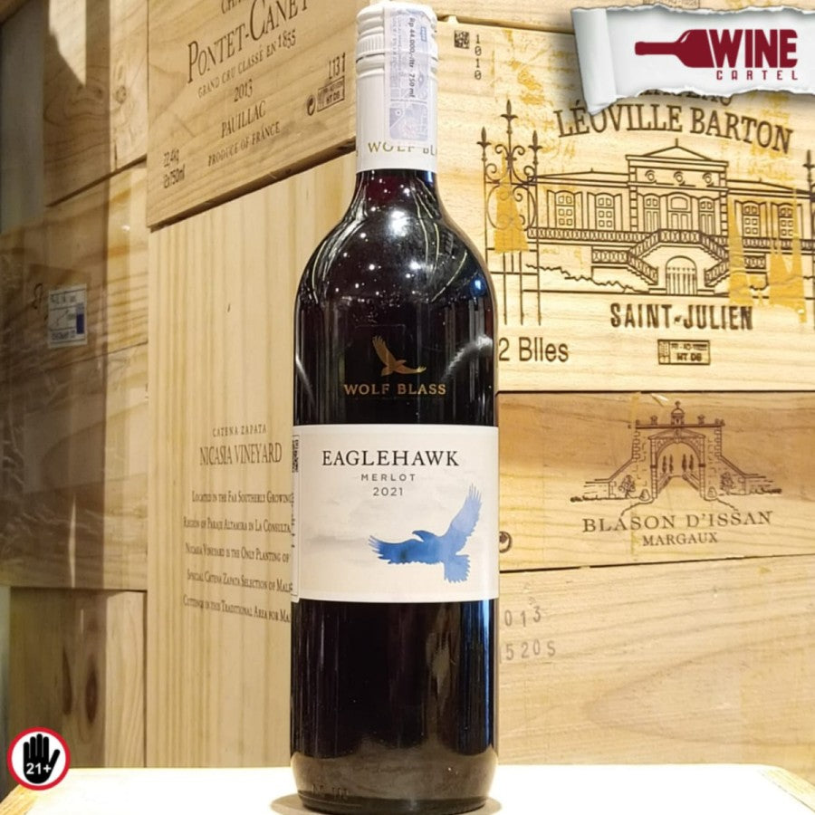 RED WINE Wolf Blass Eaglehawk Merlot 750mL AUSTRALIA