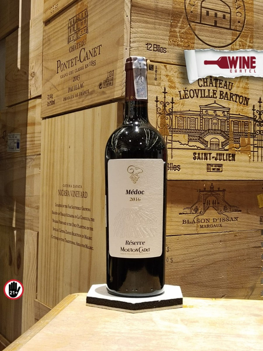 RED WINE Mouton Cadet - Reserve Medoc - Red Blend - 750ml FRANCE