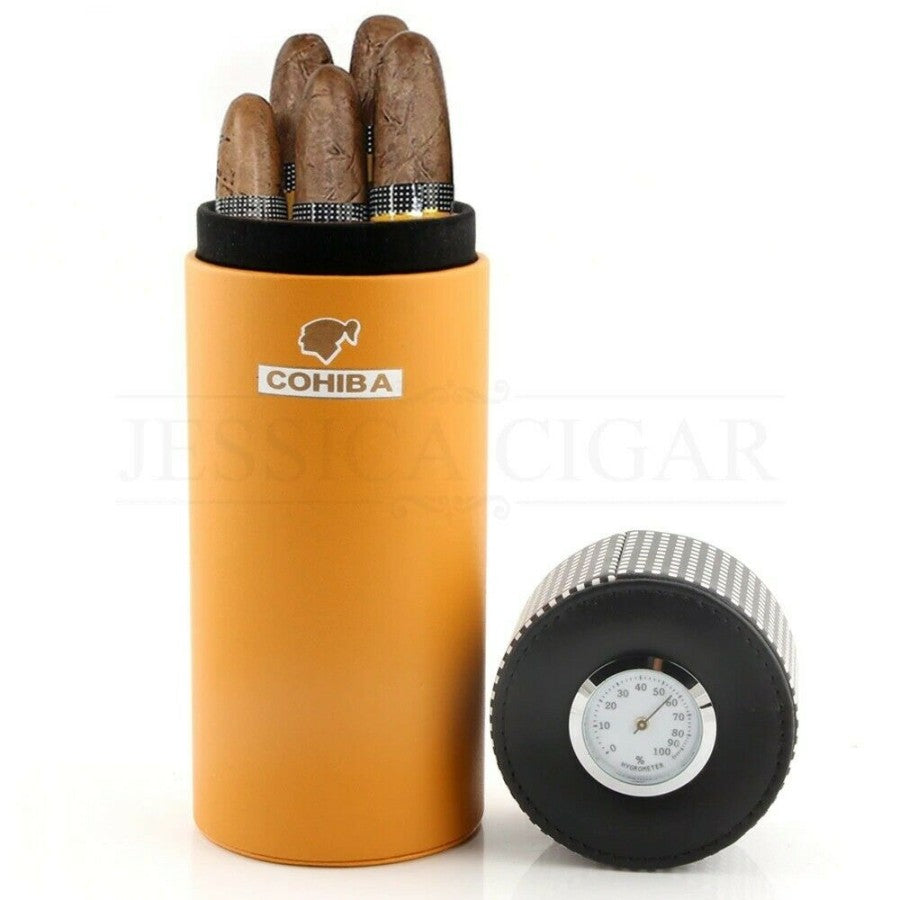 Cohiba Travel Cigar Tube Hygrometer Tempat Cigar Cerutu Tabung PREMIUM