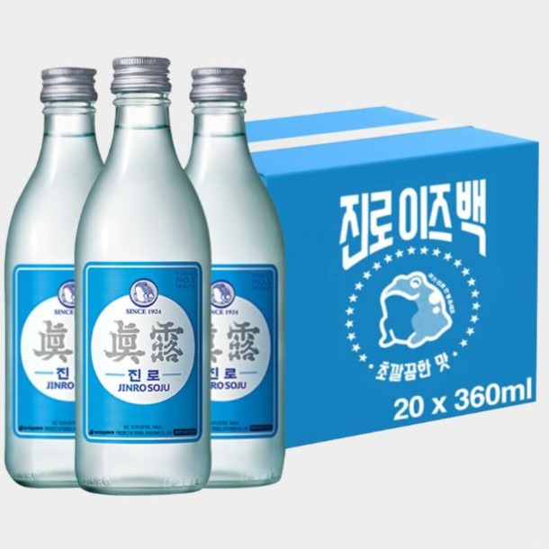 Jinro IS Back Korea Import 360ml 1 DUS 20 BOTOL X 360mL BOX Karton Ctn KOREA
