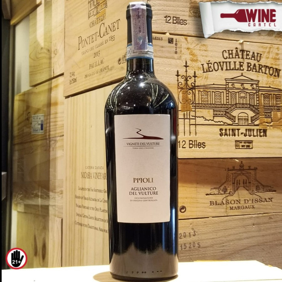RED WINE Red Wine Vigneti Del Vulture Pipoli Aglianico 750mL ITALY