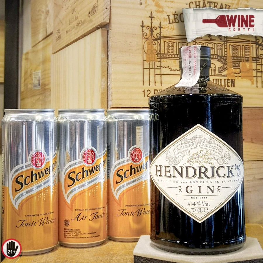 GIN Hendrick Gin Spirits [700 mL] FREE 3 SCHWEPPES TONIC WATER SCOTLAND