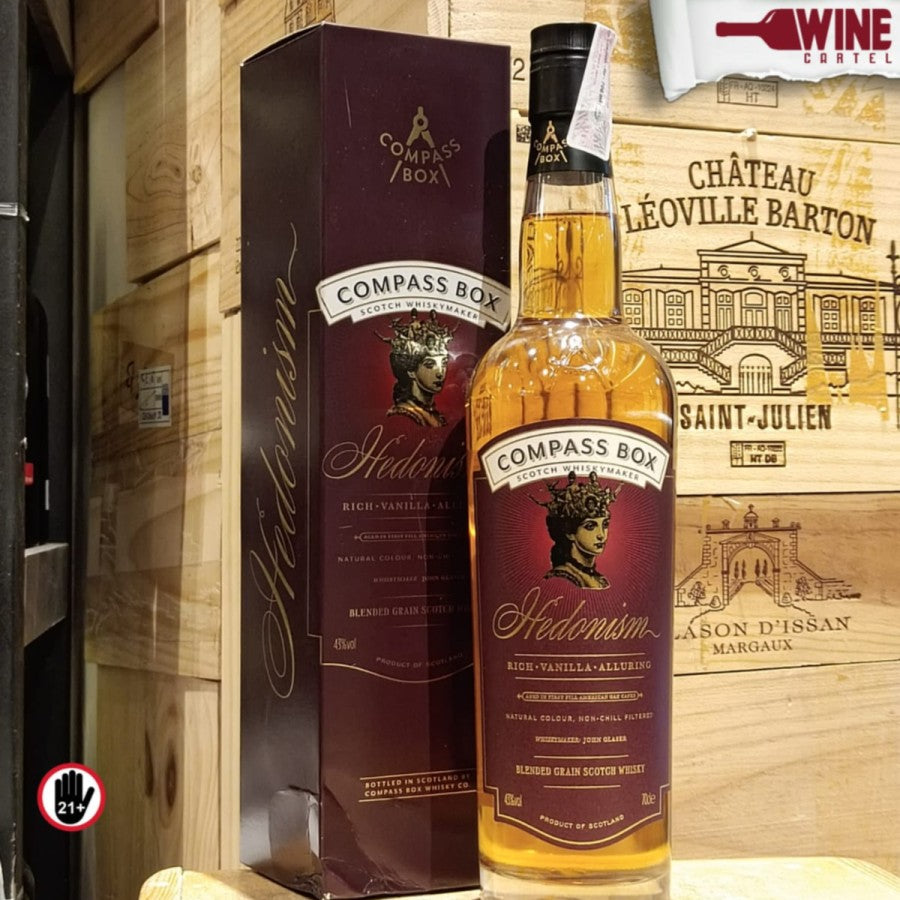 WHISKY Compass Box Hedonism Whisky 700mL SCOTLAND