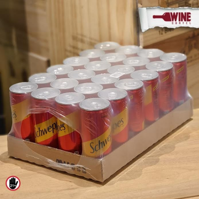 1 Krat CTN Schweppes Ginger Ale 250mL Can Kaleng x24 Kaleng Can