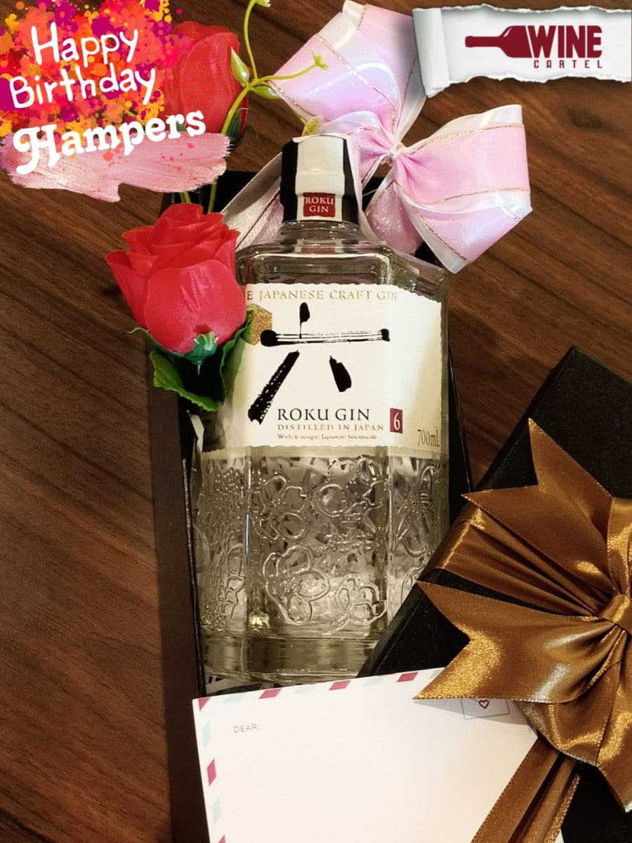 Hampers Gift Set Birthday GIN Roku GIN Japanese Gin 700mL JEPANG