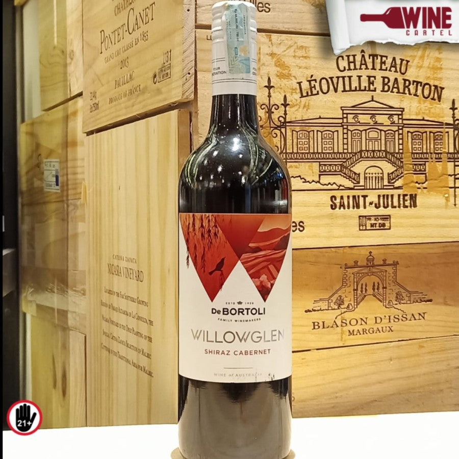 RED WINE DE BORTOLI WILLOWGLEN SHIRAZ CABERNET 750mL AUSTRALIA