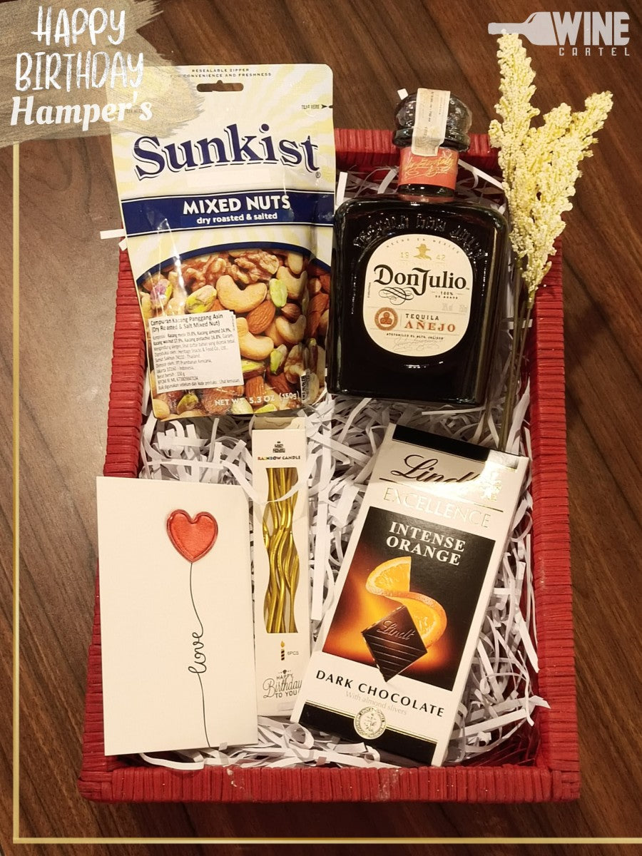 Hampers Gift SET Ulang Tahun Birthday Gift TEQUILA Don Julio Anejo MEXICO