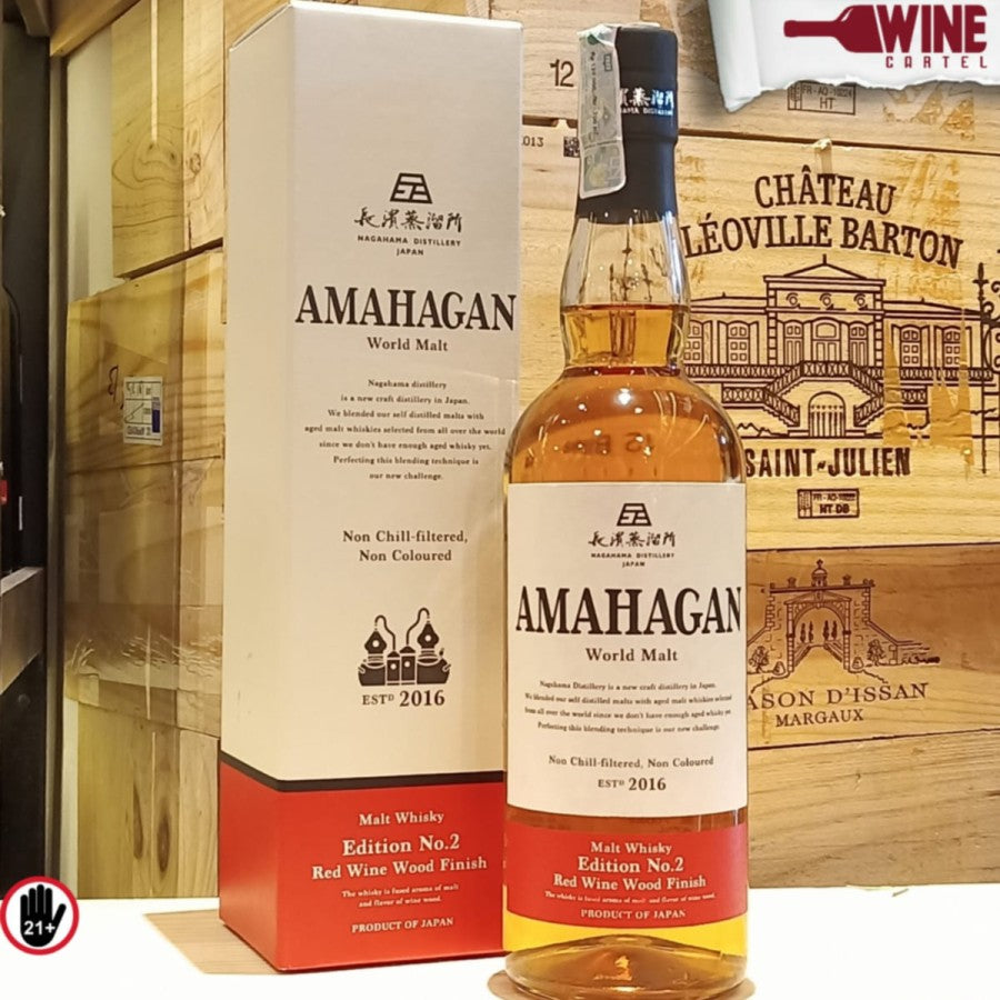JAPANESE WHISKY Amahagan Edition no 2 Red Wine Wood Finish 700mL JEPANG
