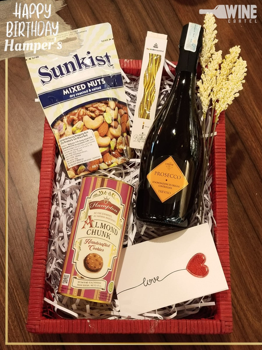 Hamper Ulang Tahun SPARKLING WINE Beni Di Batasiolo 7 Cascine Prosecco