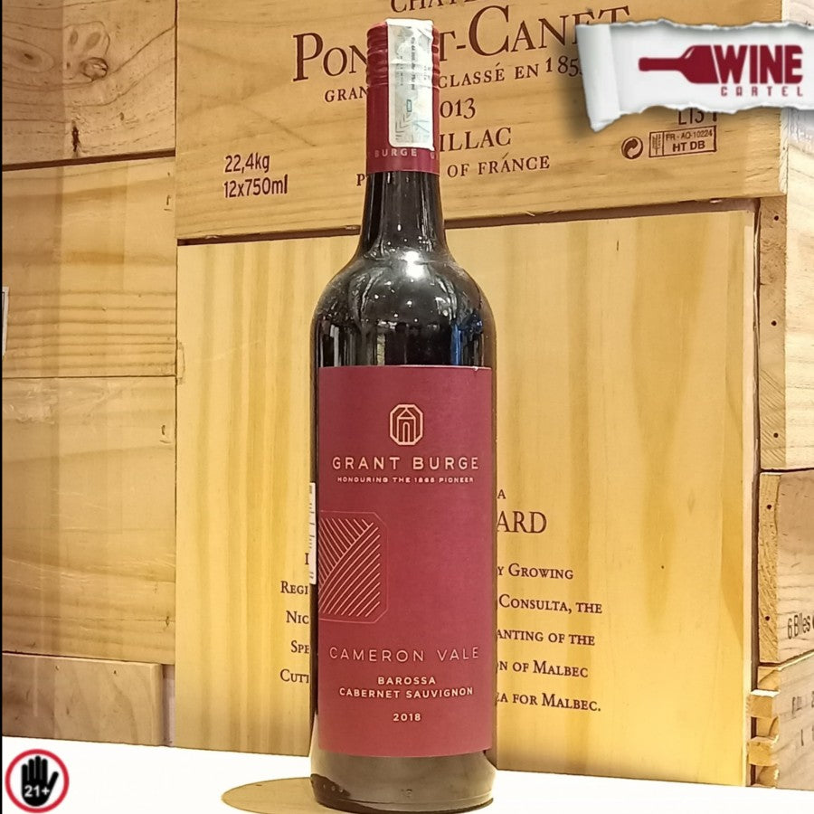 RED WINE GRANT BURGE CAMERON VALE CABERNET SAUVIGNON 750mL AUSTRALIA
