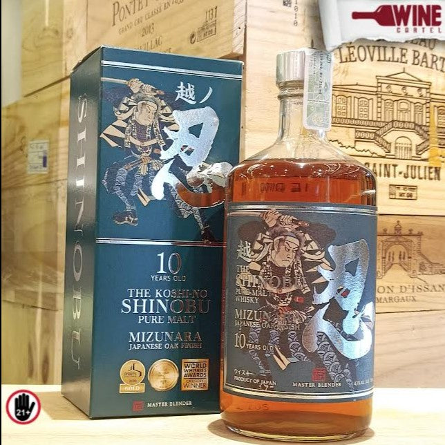 WHISKY JAPANESE SHINOBU 10 YO Pure Malt Whisky Mizunara Oak Finish