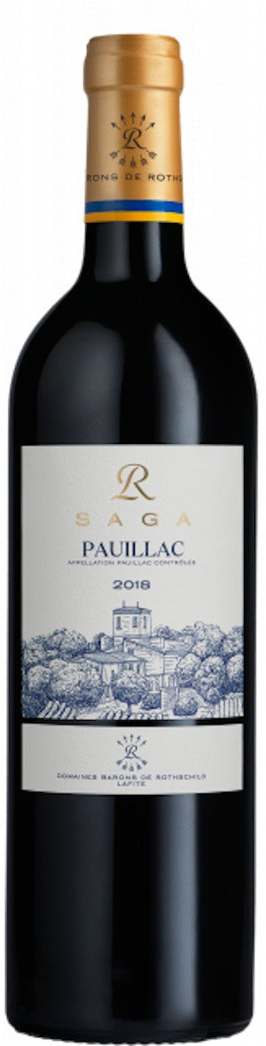 Red Wine Saga R Pauillac - Bordeaux AOC - Domaines Barons de Rothschild (Lafite) - 750ml FRANCE