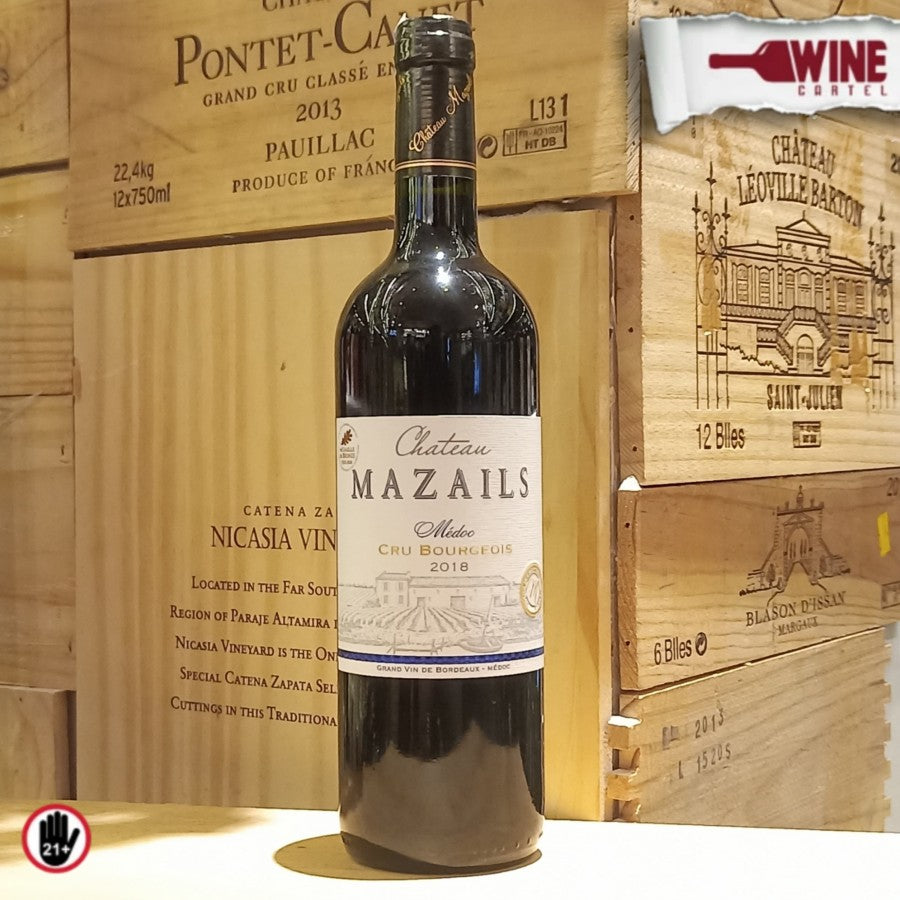 RED WINE Chateau Mazzails Medoc 750mL FRANCE