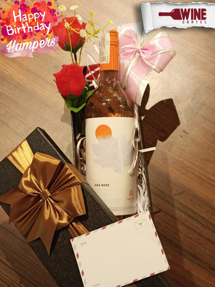 HAMPERS HADIAH ULANG TAHUN KADO ROSE WINE Hatten Aga Rose 750ml GIFT INDONESIA