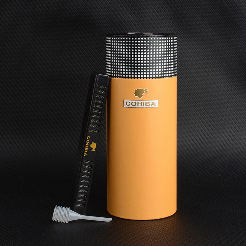Cohiba Travel Cigar Tube Hygrometer Tempat Cigar Cerutu Tabung PREMIUM
