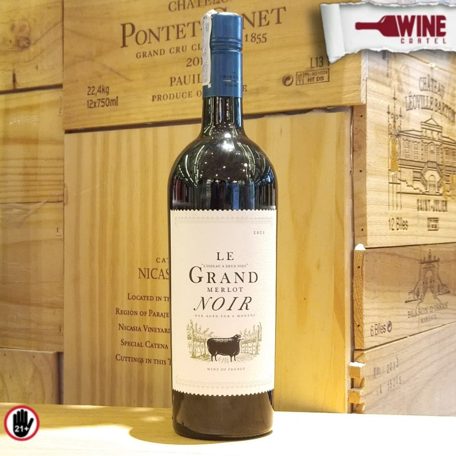 Red Wine Le Grand Noir Merlot FRANCE
