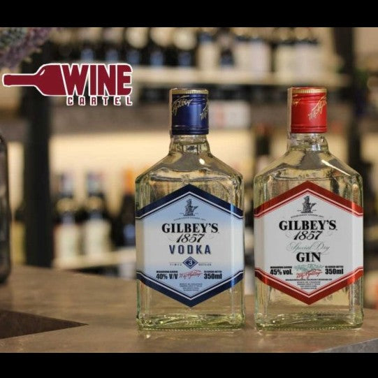 GILBEYS VODKA GILBEYS GIN 350ML ORIGINAL REGISTERED gilbeys-vodka-gilbeys-gin-350ml-original-registered