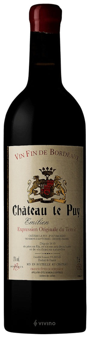 Red Wine Chateau Le Puy - Emilien Bourdoux Blend 750ml - 2019 FRANCE