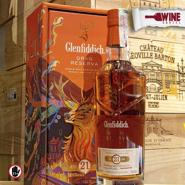 WHISKY Glenfiddich 21 Year Old Gran Reserva Rum Cask Single Malt 700mL
