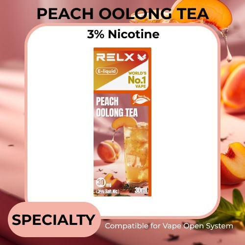 RELX ELiquid / Liquid Pod Vape Saltnic 30ml - Peach Oolong Tea
