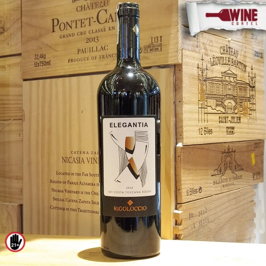 RED WINE Rigoloccio Elegantia Italy Maremma Toscana Tuscany 750mL ITALY
