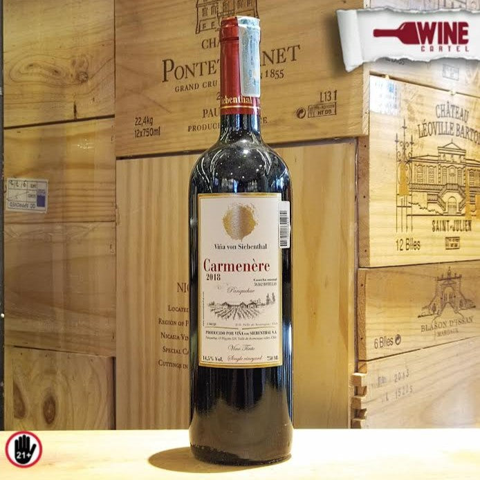 RED WINE Vina Von Siebenthal Carmenere 750mL CHILE