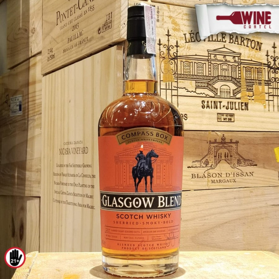WHISKY Compass Box GLASGOW Blend Scotch Whisky Sheried Smoky 700mL SCOTLAND