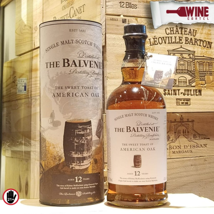 WHISKY BALVENIE 12 Yo American Oak Single Malt Scotch Whiskey 700mL